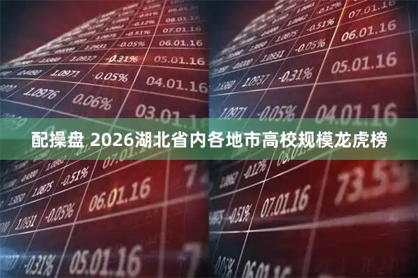 配操盘 2026湖北省内各地市高校规模龙虎榜